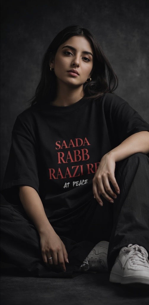 AT PEACE Oversized T-Shirt